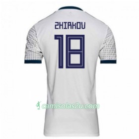 Camisolas de Futebol Rússia Zhirkov 18 Equipamento Alternativa Copa do Mundo 2018 Manga Curta